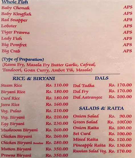 Pavilion At The Village Square from Margao (Madgaon) Menu.